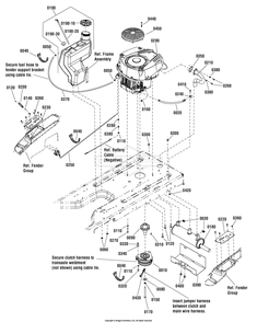 Engine Group - 21hp Briggs And Stratton (7502424) Diagram and Parts List for 7800820 (C950-60106-0)(2011) Briggs and Stratton Lawn Tractor